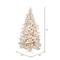 7.5ft. Pre-Lit Flocked Vintage Fir Artificial Christmas Tree, Warm White LED Lights